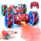 Carro de controle remoto Qryselen RC Cars 360 Flip 2,4 Ghz 4WD vermelho