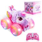 Carro de controle remoto SUMEAUT Unicorn Monster Trucks para meninas