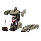 Carro de Controle Remoto Vira Robo Corrida 3 Funçoes ART BRINK CS-224T-T Cinza