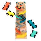 Carro de corrida de pista de dois lados de brinquedo Wooden Racing Kids 3 anos ou mais