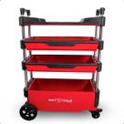 Carro De Ferramentas Tipo Trolley Organizador Com Rodas E Puxador Para Manutenção Móvel