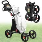 Carro de Golf Clyvira CruiseMaster V8 Plegable de 4 Ruedas Negro Carro de Golf Clyvira CruiseMaster V8 Plegable de 4 Ruedas Negro
