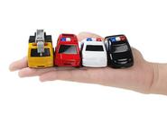 Carro de liga leve deslizante com 4 peças, modelo de carro d