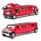 Carro de metal Alloy Hummer Limousine modelo 1:32 em escala 1:32 (vermelho)