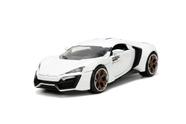 Carro de Metal Fundido Jada Lykan Hypersport 1:24 Branco
