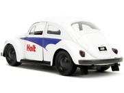 Carro de Metal Fundido Jada Volkswagen Fusca 1959 Escala 1:32 Branco