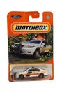Carro de metal Matchbox Ford Police Interceptor branco