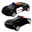 Carro de Polícia Ferro Realista Ferrari Pneus Borracha 1 Unidade Carro de Polícia Ferro Realista Ferrari Pneus Borracha 1 Unidade