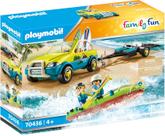 Carro de Praia Playmobil com Canoa, Bonecos e Acessórios