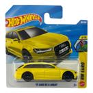 Carro Die-Cast Mattel Audi RS 6 Avant 1:64 Amarelo Carro Die-Cast Mattel Audi RS 6 Avant 1:64 Amarelo