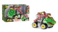 Carro Dinossauro Construction Jaula Rex Triceratops - Samba Toys