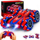 Carro Drift Homem Aranha Vermelho Controle Remoto 360 C Luz