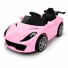 Carro Elétrico 12V Infantil Scarlet GT Rosa Carrinho com Controle Remoto Som Luz Música