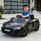 CARRO ELETRICO AUDI R8 PRETO COM CONTROLE REMOTO 12v - SHINY TOYS
