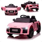 Carro Eletrico Audi R8 Spyder Rosa Com Controle Remoto 12v