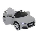 Carro elétrico audi tt rs 12v infantil cinza - belfix