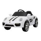 Carro eletrico branco luxo controle remoto e carregador bang