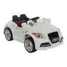 Carro eletrico esportivo 6v controle remoto branco - belfix Carro eletrico esportivo 6v controle remoto branco - belfix