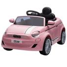 Carro Elétrico Infantil 12v Fiat 500 Com Controle RemotoRosa