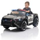 Carro Elétrico Infantil 12V Policia Carrinho Motorizado Luzes e Som Passeio Automático Pedal Controle Remoto Bivolt Viatura Drift Farol Mini Veículo