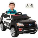 Carro Elétrico Infantil Biemme Blazer Polícia Preto 12V Controle