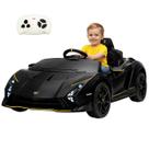 Carro Eletrico Infantil Lamborghini Aventador Bang Toys Preto 12V