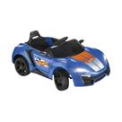 Carro Elétrico Infantil Rádio Controle R/C Ride on Hot Wheels Azul 12V Multikids - BR1383