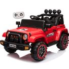 Carro Eletrico Jeep Fulltime 4WD Off Road Vermelho 12V Controle