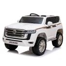 Carro Elétrico Toyota Land Cruiser 12v Branco Mini Veículo Com Controle Remoto - Zippy Toys