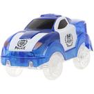 Carro eletrônico para brinquedos Magic Track com 5 luzes LED