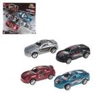 Carro esporte 4 pecas fricção 9cm