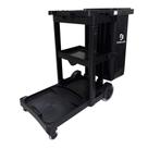Carro funcional com bolsa 90L América Black - CFBLACKT - Bralimpia
