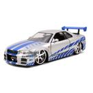 Carro Fundido Jada Toys Fast & Furious - Nissan Skyline R34 Brian (1:24)