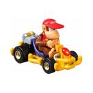 Carro fundido sob pressão Hot Wheels Mario Kart Diddy Kong em escala 1:64