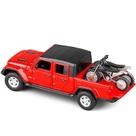 Carro fundido sob pressão modelo Qian 1/32 Jeep Gladiator com som e luz Carro fundido sob pressão modelo Qian 1/32 Jeep Gladiator com som e luz