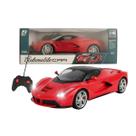 Carro Mini Miniatura La Ferrari Controle Remoto 1 Por 16 4 Funções Com Luz