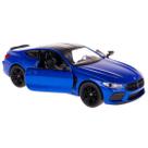 Carro Miniatura BMW M8 Escala 1:38 a Fricção Kinsmart (Azul)