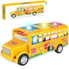 Carro Ônibus Escolar School Bus 27cm Anda Luz E Som Amarelo Carro Ônibus Escolar School Bus 27cm Anda Luz E Som Amarelo