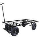 Carro plataforma com tampo em grade de aço capacidade de 600 kg - MP-600G