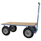 Carro Plataforma de Madeira Suporta Carrega Transporta Logística Até 400kg FortG