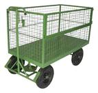 Carro Plataforma Fechado Em Tela Capacidade De Carga 500kg