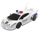 Carro Policia Controle Remoto 3 Funções c/ luz - Police Force Branco REF:ZB127 Carro Policia Controle Remoto 3 Funções c/ luz - Police Force Branco REF:ZB127