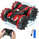 Carro RC Amphibious Stunt - 2,4 GHz, 4WD - Brinquedos de piscina aquática para crianças - Vermelho