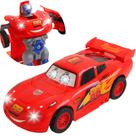 Carro Relampago Vira Robô Com Luz e Som Bate e Volta