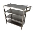 Carro Transporte Inox 4 Planos Liso