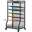 Carro utilitario ThreeHio organizador rodante de malla de 7 niveles 76x41x28 cm