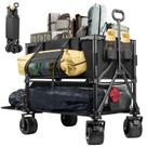 Carro utilitário UNITON de dois andares, capacidade de 272 kg, 400 L, 137 cm