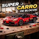 Carro Vermelho De Montar Estilo Esportivo Modelo Realista Peças Firmes Alta Qualidade Presente