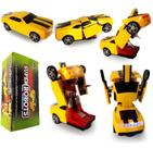 Carro Vira Robo Som Luz Carrinho Brinquedo Menino CAMARO