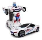 Carro Vira Robo Transformes Som Luz Carrinho Brinquedo Menino
